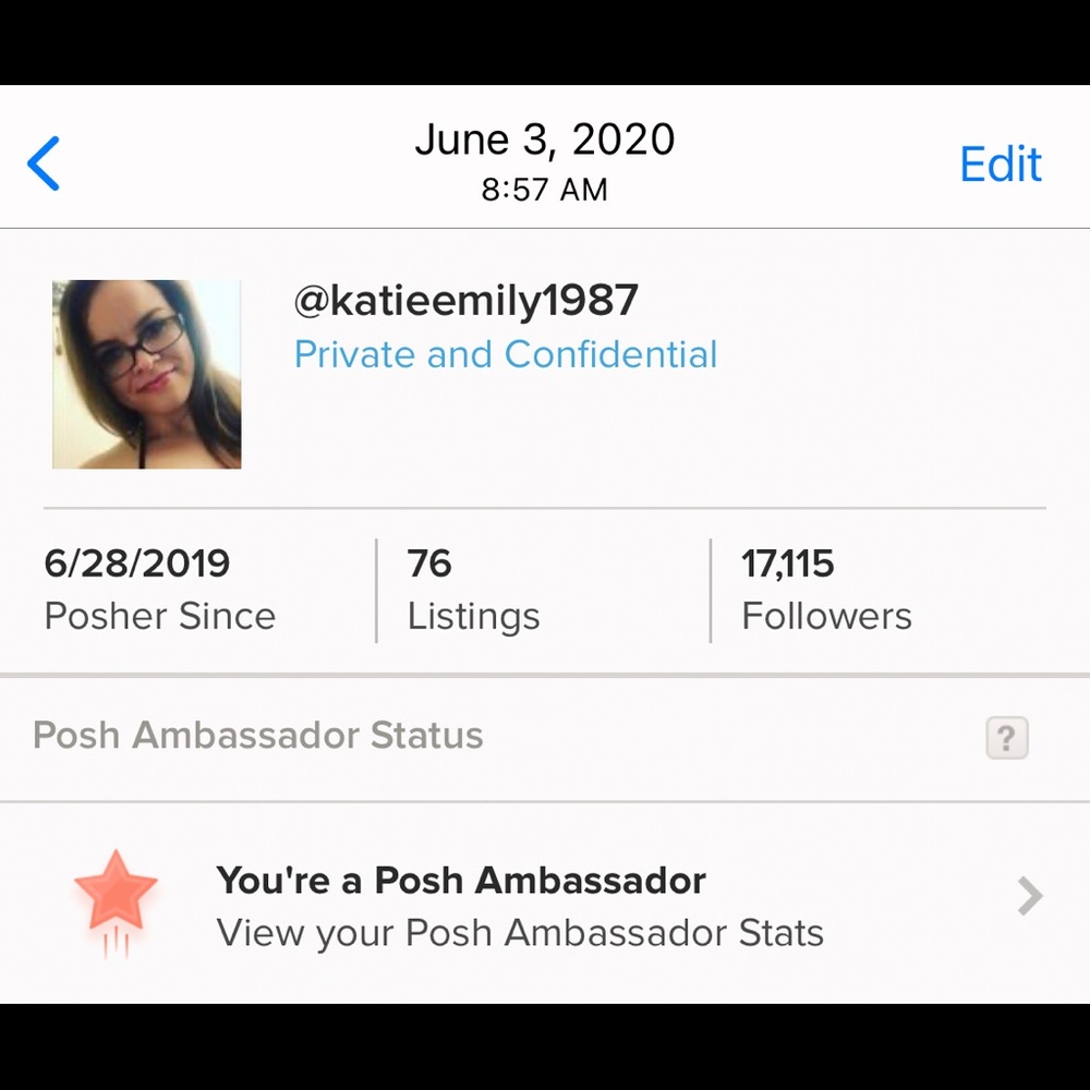 I was a Posh Ambassador on an account I closed. Great Ratings.
